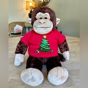 Build-A-Bear Workshop‎ Retired Monkey Christmas Sweater Build A Bear Monkey